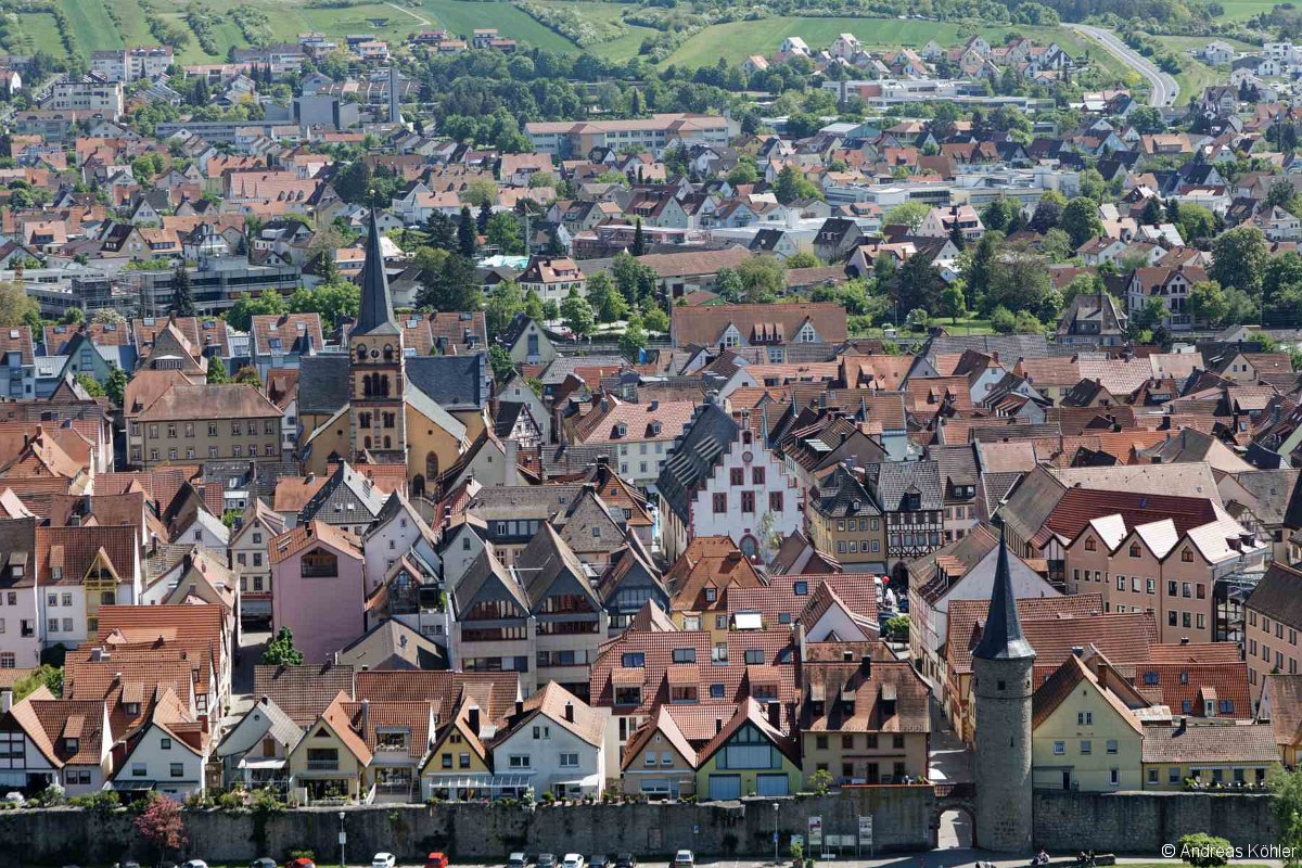 Blick auf Karlstadt