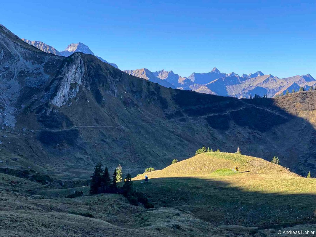 Weg Kanzelwandflanke